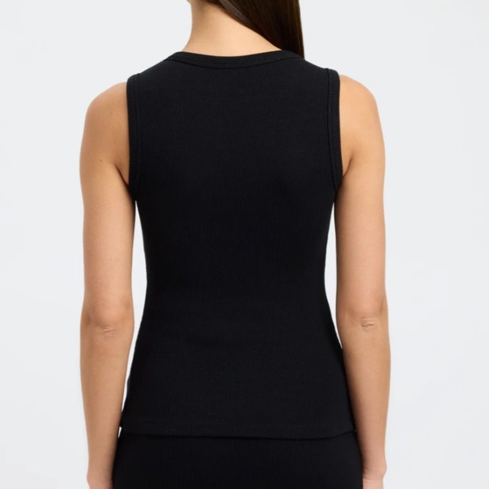 Kookai Asymmetrical Knit Top Black - Picture 4 of 5
